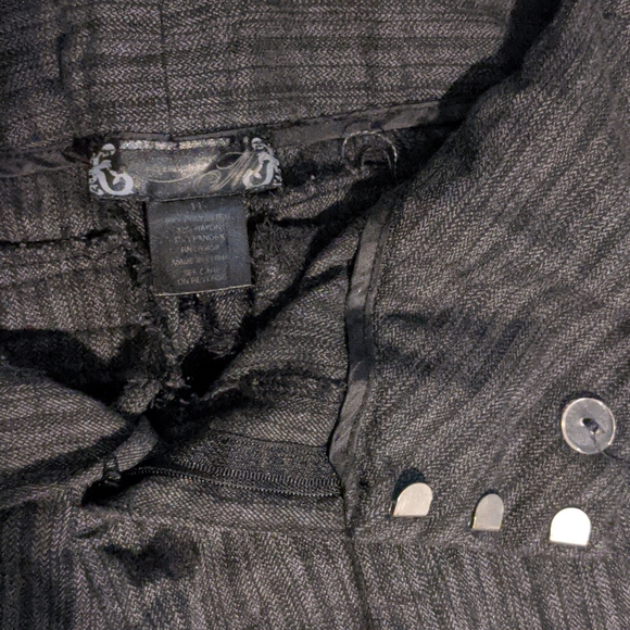 Mandee wide band work pants trouser with pinstripe - Picture 3 of 6